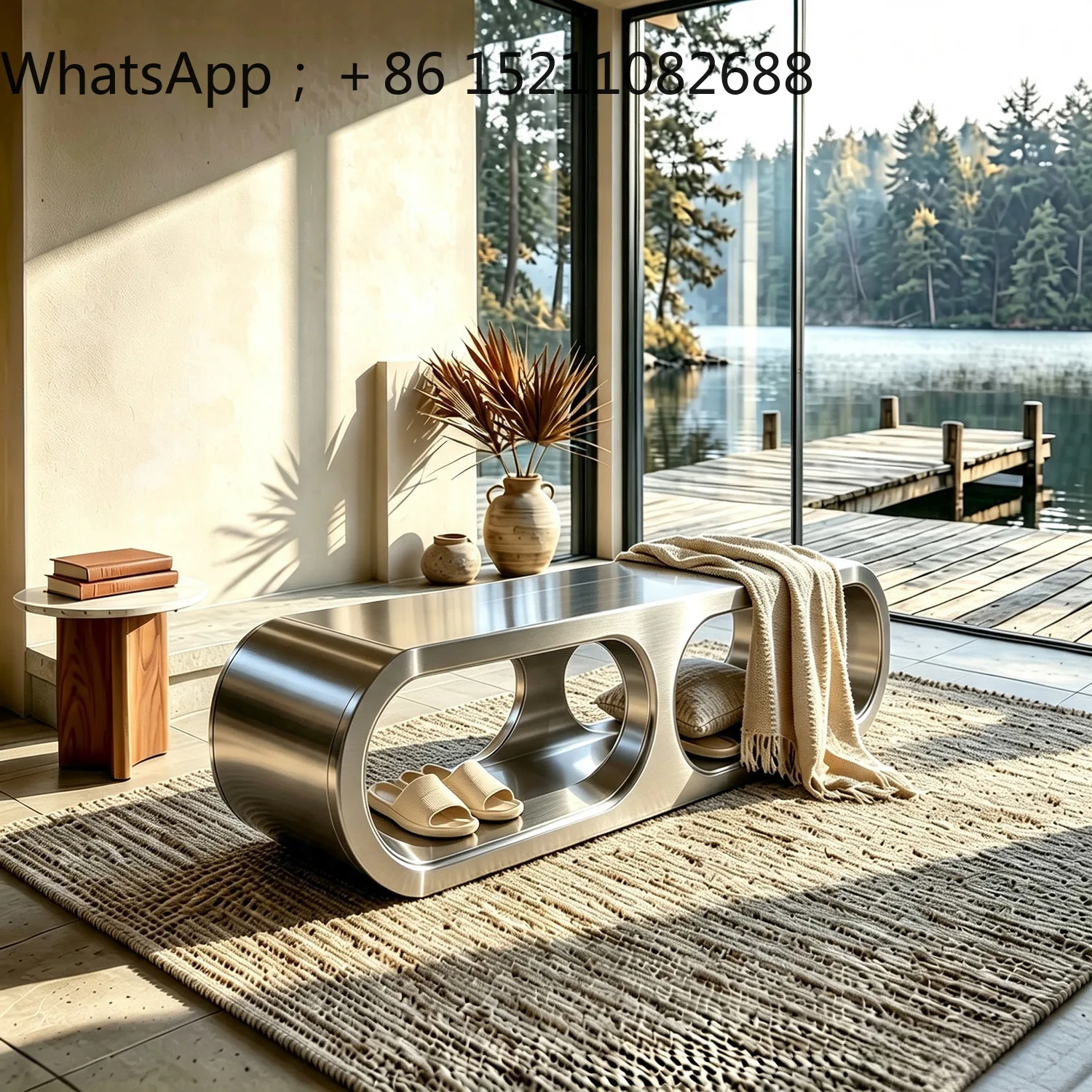 LLY thickened stainless steel shoe changing stool, bench stool at the entrance, porch storage shoe stool