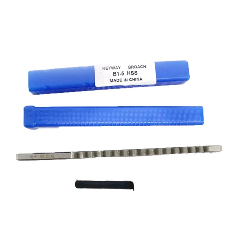 1PC HSS Keyway Broaches Set A1/B1/C1/D1/E1 Types Push Type for CNC Machine Tool 2mm to 18mm Sizes