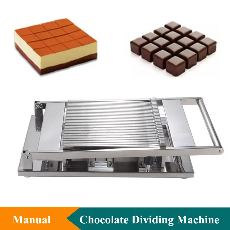 Stainless Steel Chocolate Cutter Machine Soft Sweets Cheese Block Cutting Machine Manual Operation Chocolate Dividing Machine