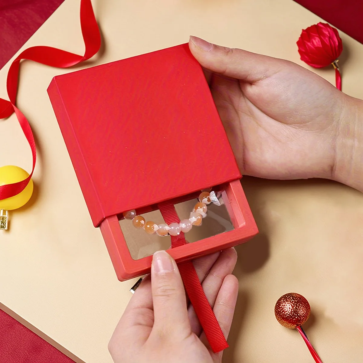 3-teiliges Set, transparente schwimmende Präsentationsbox in 3 Größen, Schmuckaufbewahrungsbox aus Kunststofffolie, Schmuckverpackungsbox/Geschenkbox