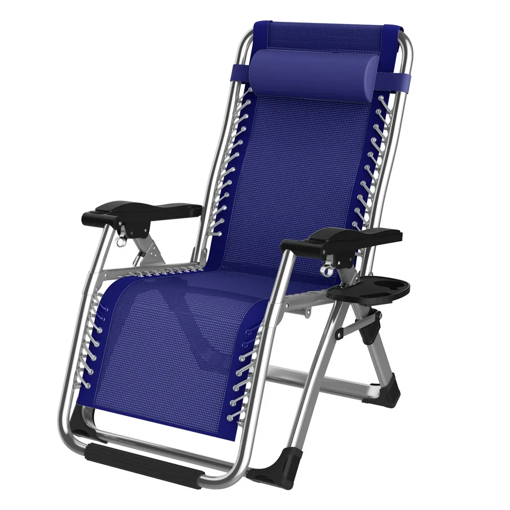 Portable Garden Outdoor Beach Chairs Foldable Camping Seat Lying Folding Bed Leisure Chair