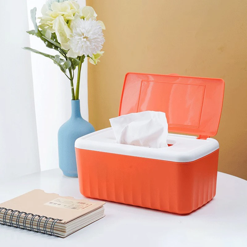 Newly Desktop Tissue Box Modern Dustproof Wet Wipes Dispenser Holder Tissue Wipe Container Napkin Organizer Mask Boxs 1pc