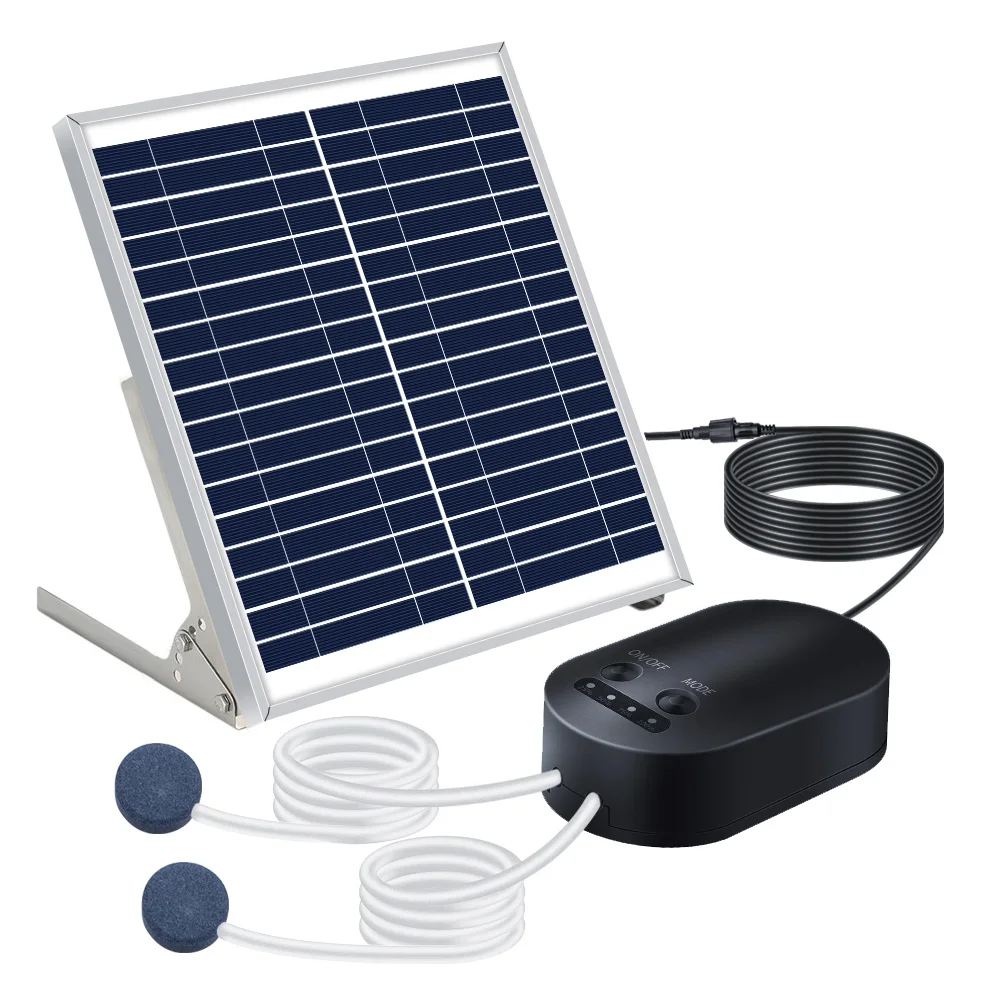 Solar Powered Aerator Air Pump Solar Aquarium Oxygen Pump For Pond Pool Fish Tank Solar Submersible Watering Pump