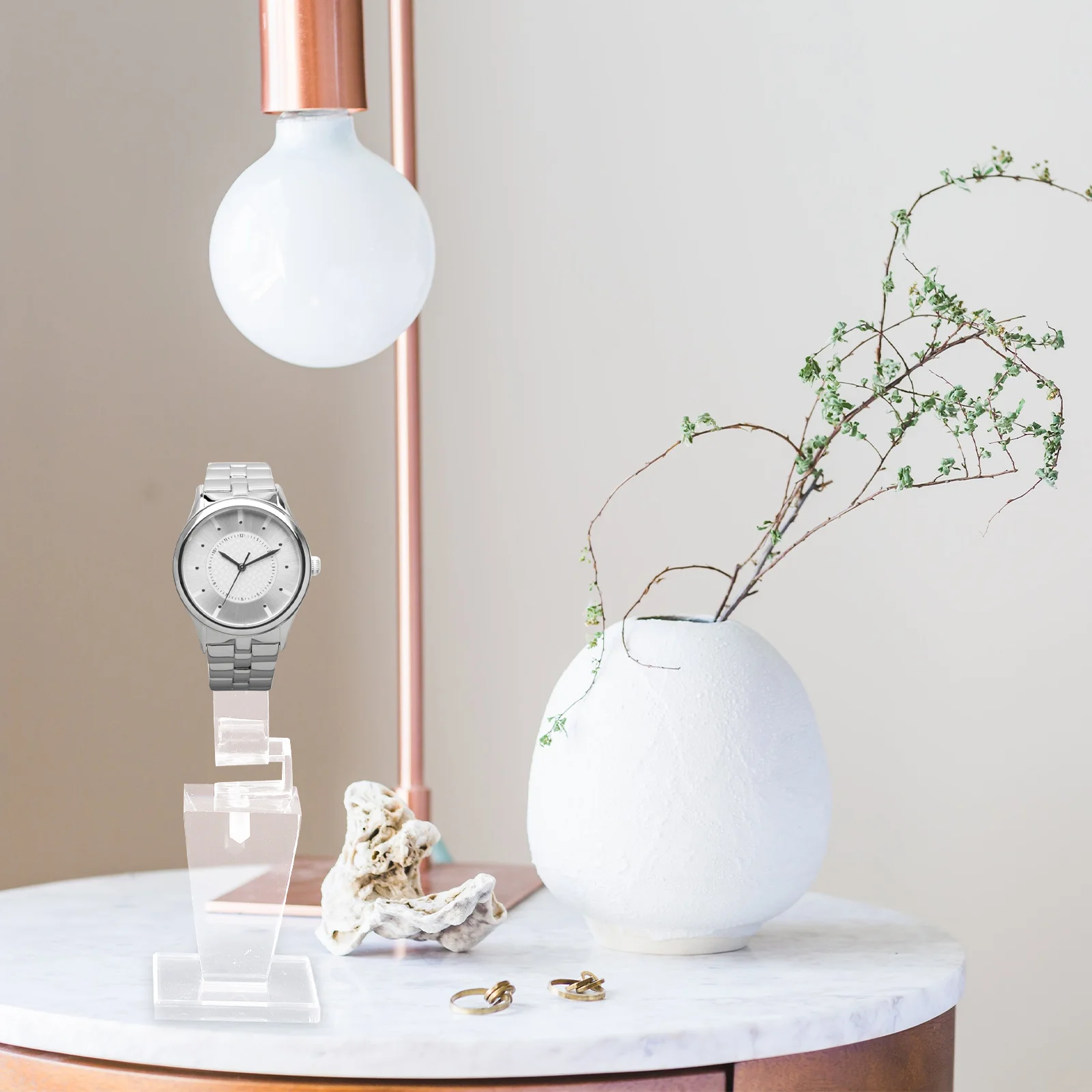 

Elegant Acrylic Watch Display Stand Jewelry Organizer for Men's and Women's Accessories Watch Stand Bracelet Holder