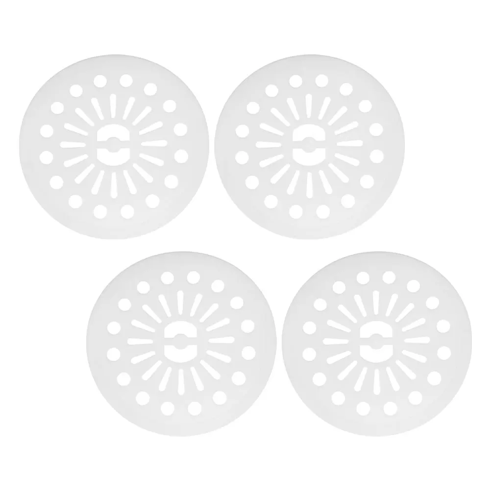 

4pcs Compressed Tablets Washing Machine Hat Protector Plastic Cap Washer Drain Pipe Cover Ball Front Load White Spin Cap Cover