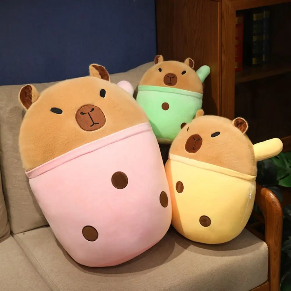 Cartoon Toy Plush Capybara Stuffed Animals Accessories Simulation Capybara Pendant Fluffty Animal Doll Bag Decoration