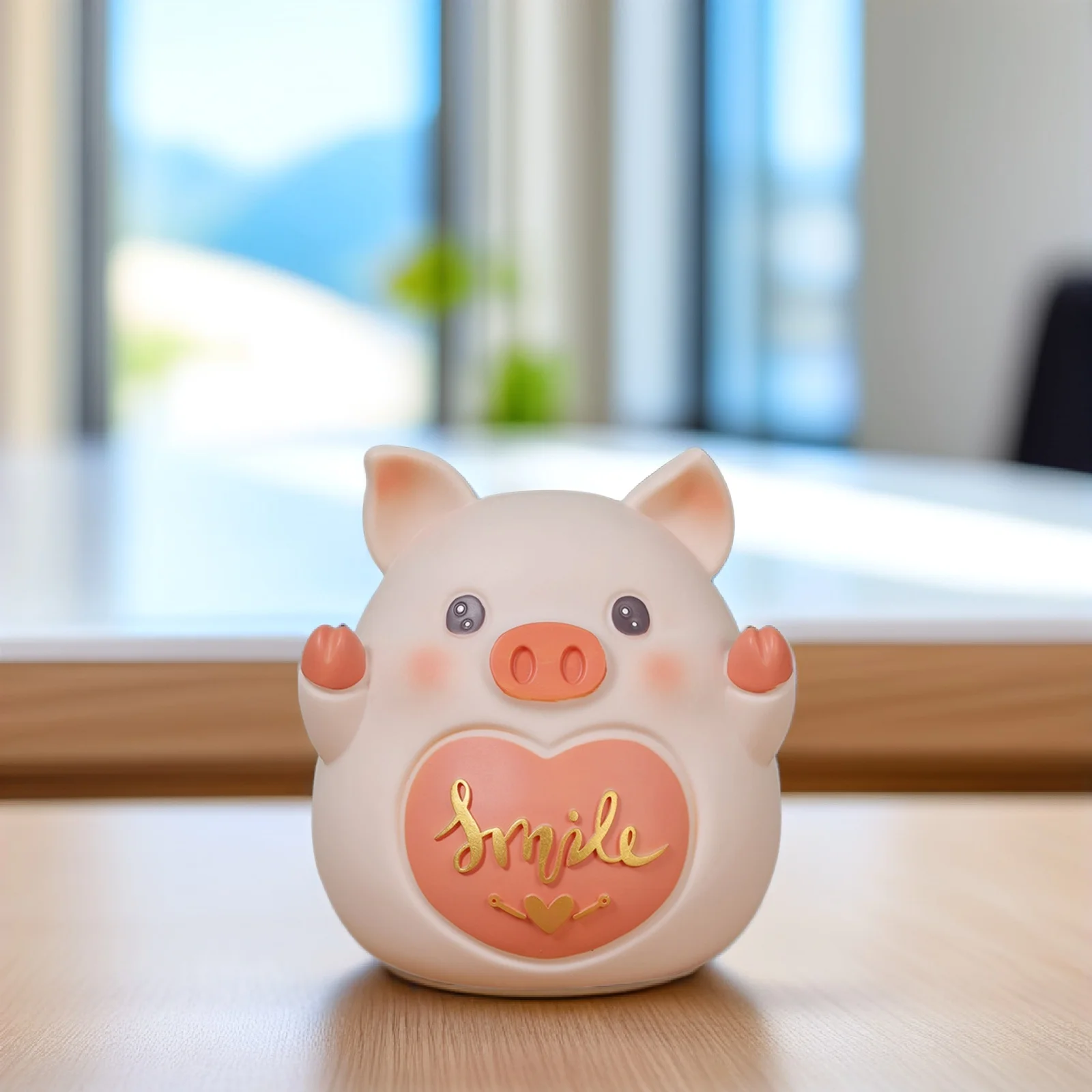 

Cute Piggy Bank for Kids Girls Boys Vinyl Coin Box Desktop Organizer Home Office Bedroom Money Storage Jar Piggy Bank