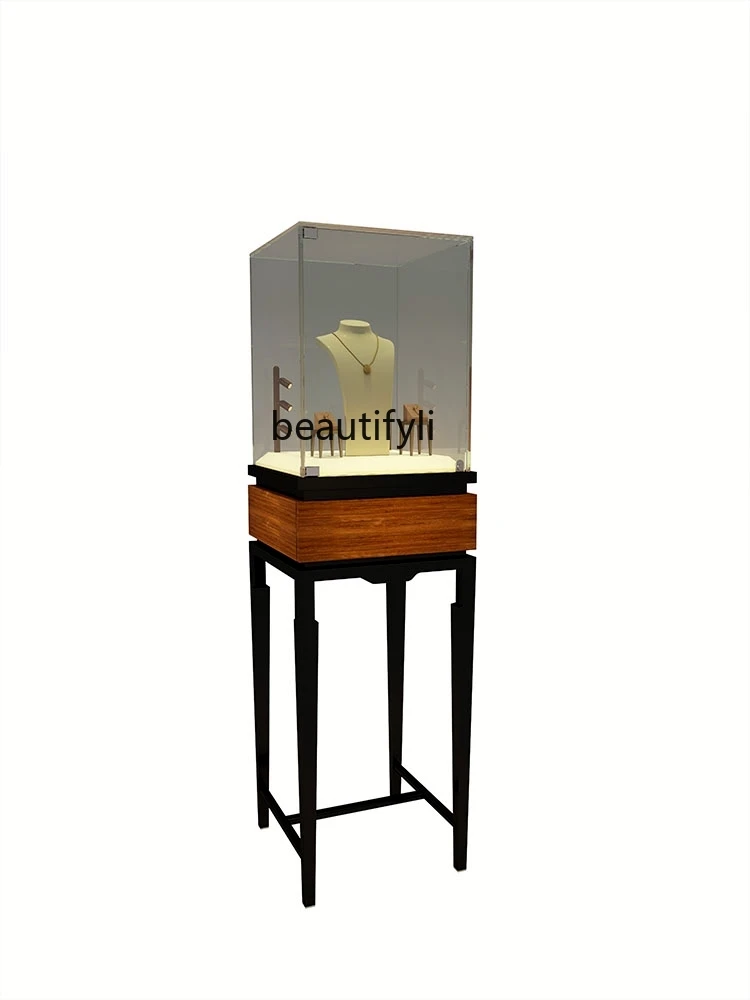 Zhonggu Multiple Cabinet Removable Retro Side Cabinet Transparent Glass Product Layer Cabinet