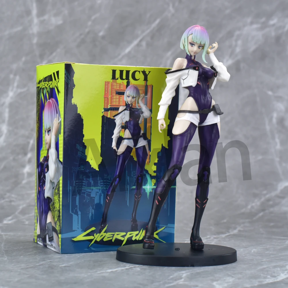 Aixlan Cyberpunk：Edgerunners Figure Lucyna Kushinada 22cm PVC Action Figure Amine Thanksgiving Gift Collectible Figurine