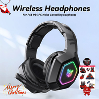 ONIKUMA B100 Wireless Gaming Headset 2.4Ghz Wireless Earphones With Mic Low Latency Tri-mode Headset for PC PS5 Gamer