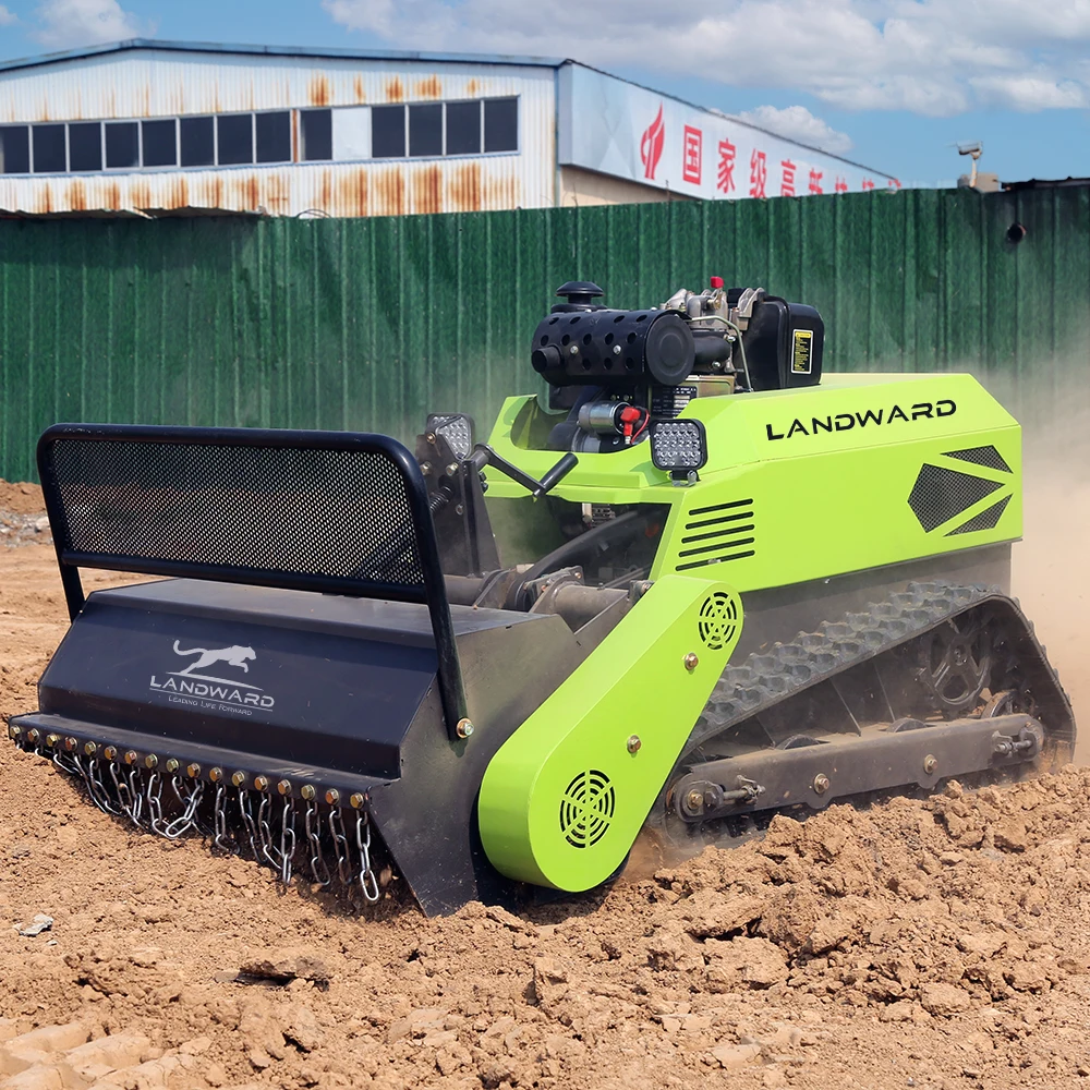 CE Home Mini Lawn Cleaning Machine Wholesale Customized Small Crawler Mower 250 KG High Power Wireless Remote Control Lawn Mower