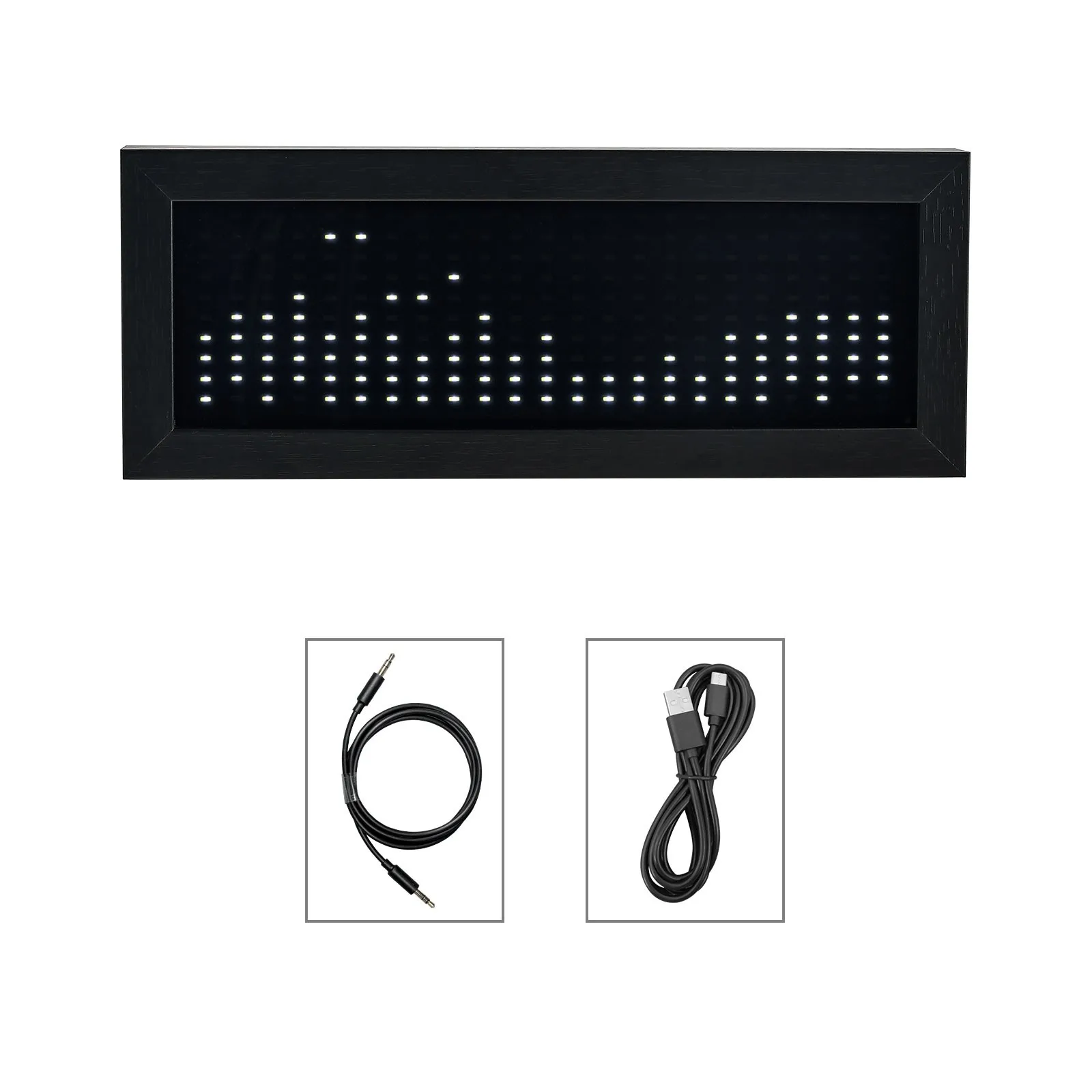 HiFiAMP Heareal MS1 LED Music Spectrum Light Voice Control Pickup Dual Channel Input Rhythm Light