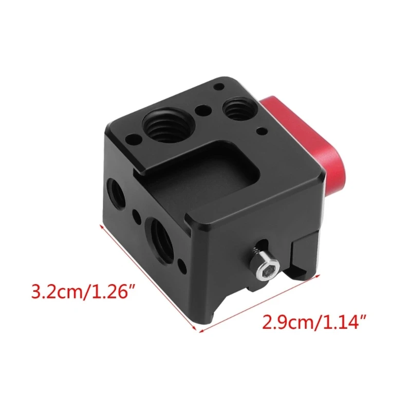 RO-HC522 Mount Holder for DJI Ronin RS3/RS3 PRO/RS2/RSC2 Handheld Stabilizer 1/4 Screw Hole Cold Shoe 3/8 Positioning Hole