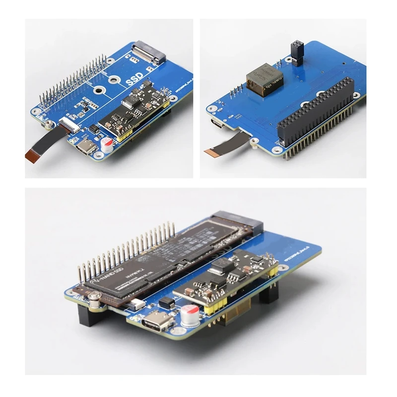 MPS2280 Poe For Raspberry Pi5 Poe PCIE To NVME SSD HAT Support 2230/2242/2280 SSD Support 5V4.5A Output Easy To Use