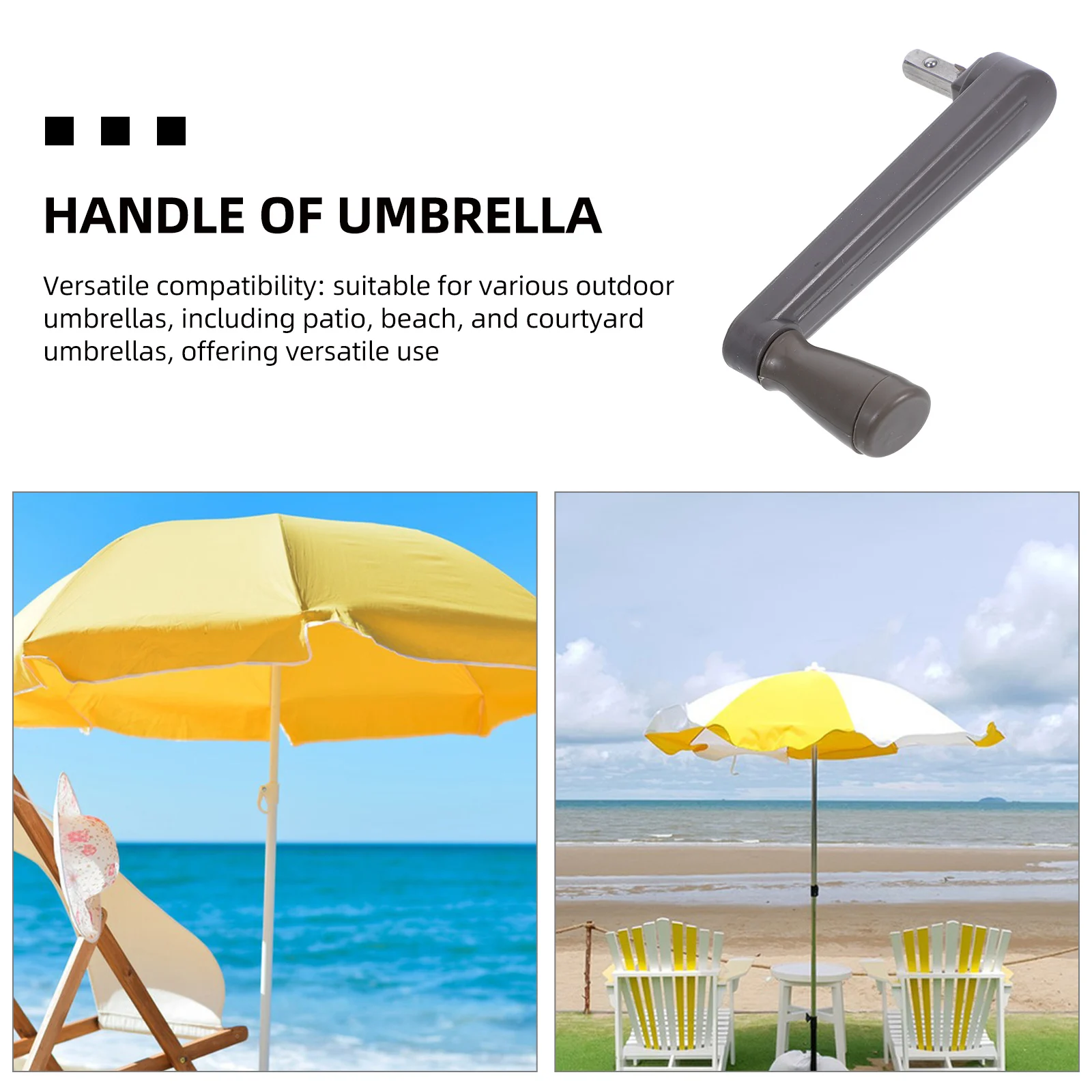 

Roman Umbrella Crank Outdoor Replacement Plastic Patio Beach Umbrella Repair Parts Rotary Handle For Courtyard Uv Parasol