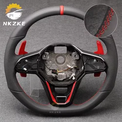 The Steering Wheel Is Suitable For Golf 8, R, GTI, Can Be Equipped With Buttons, And Comes With Shift Paddles And Frame