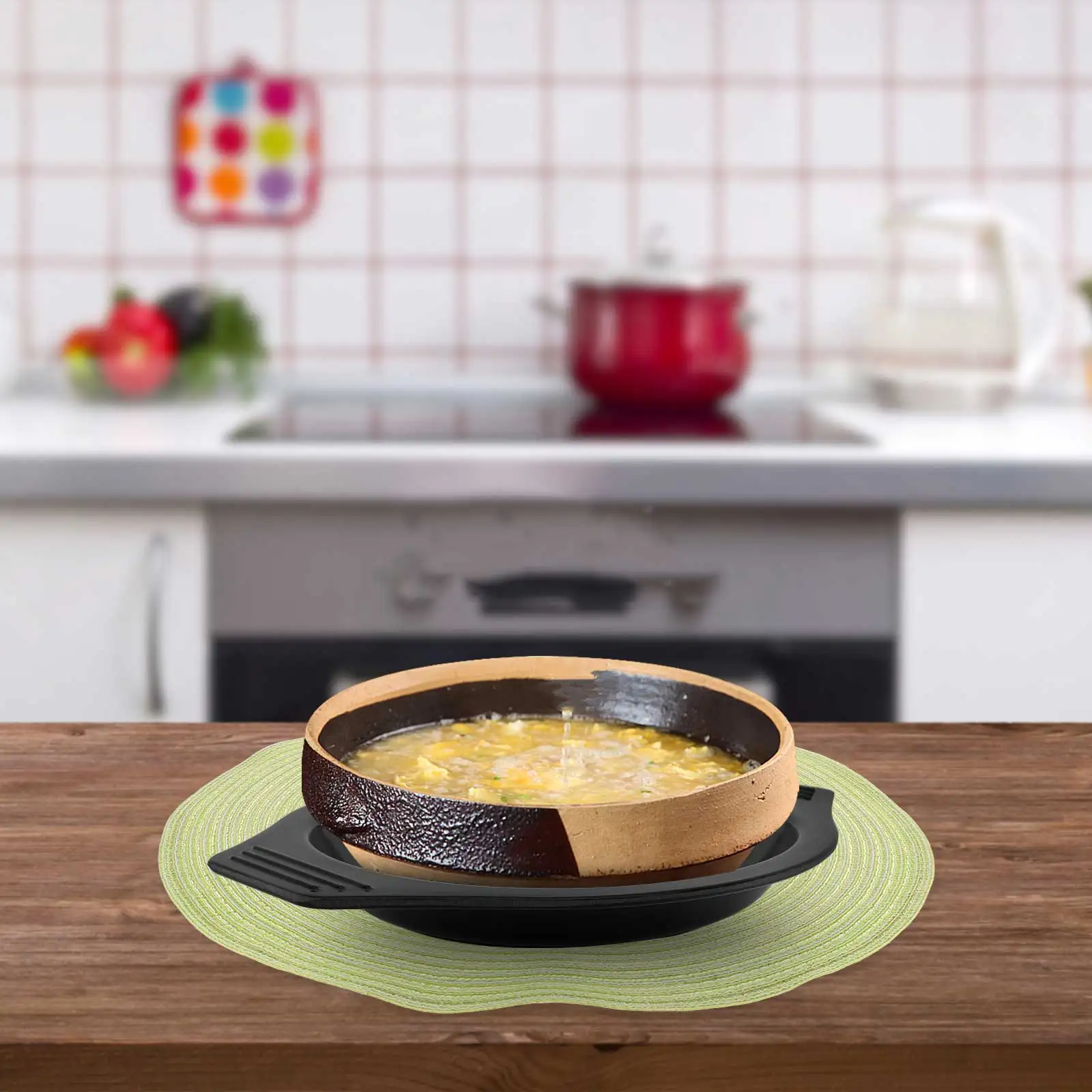 

Round Heat Insulation Placemat Table Mats Non Skid Decorative Coaster Hot Dish Mat Plate Placemats Dining