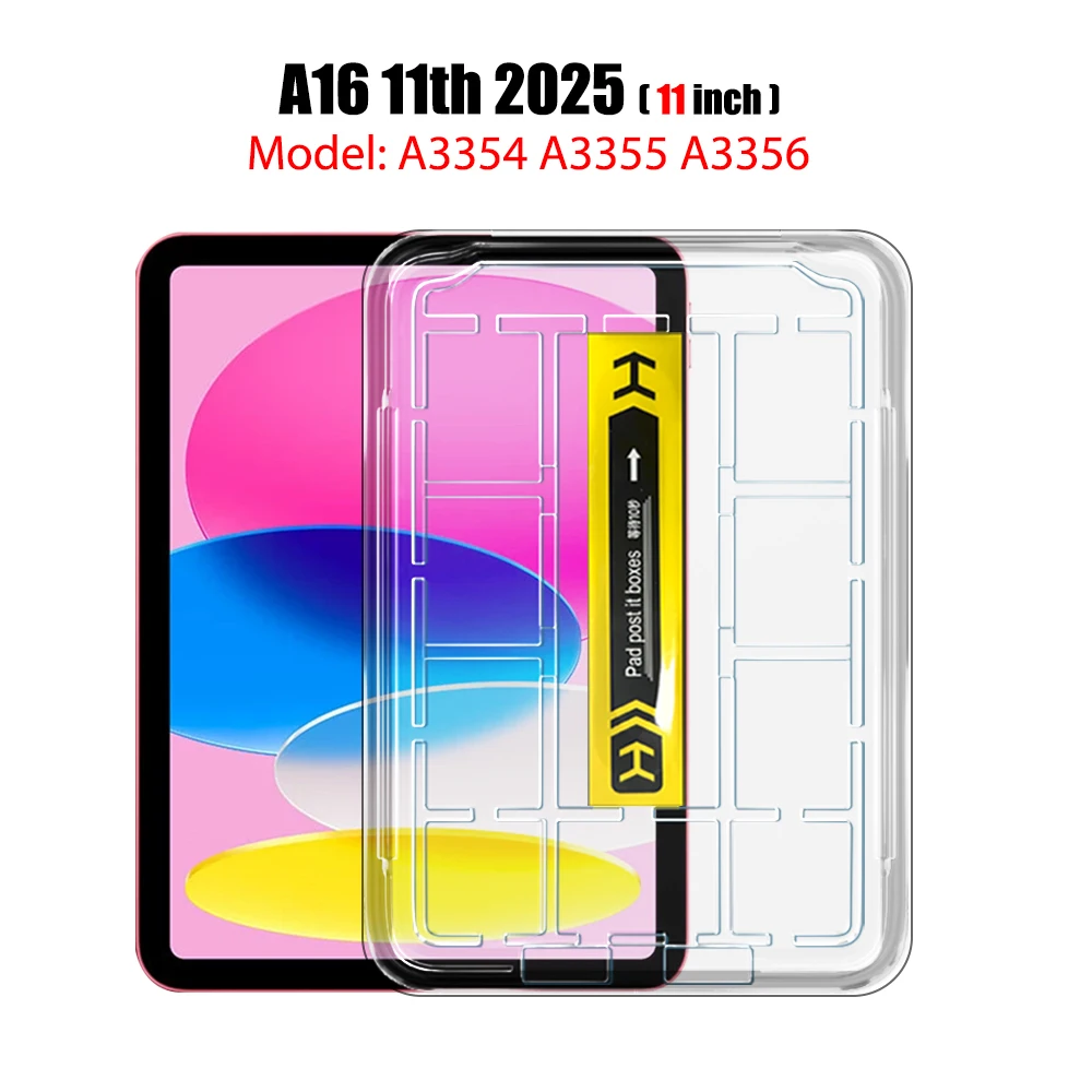 Gehärtetes Glas Displayschutzfolie für iPad Air 11 13 M4 M3 M2 Pro 11 13 M5 12.9 11. Gen. A16 10. Gen. 9. Gen. 8. Gen. 7. Gen. Air 5 4 3 10.2 10.5