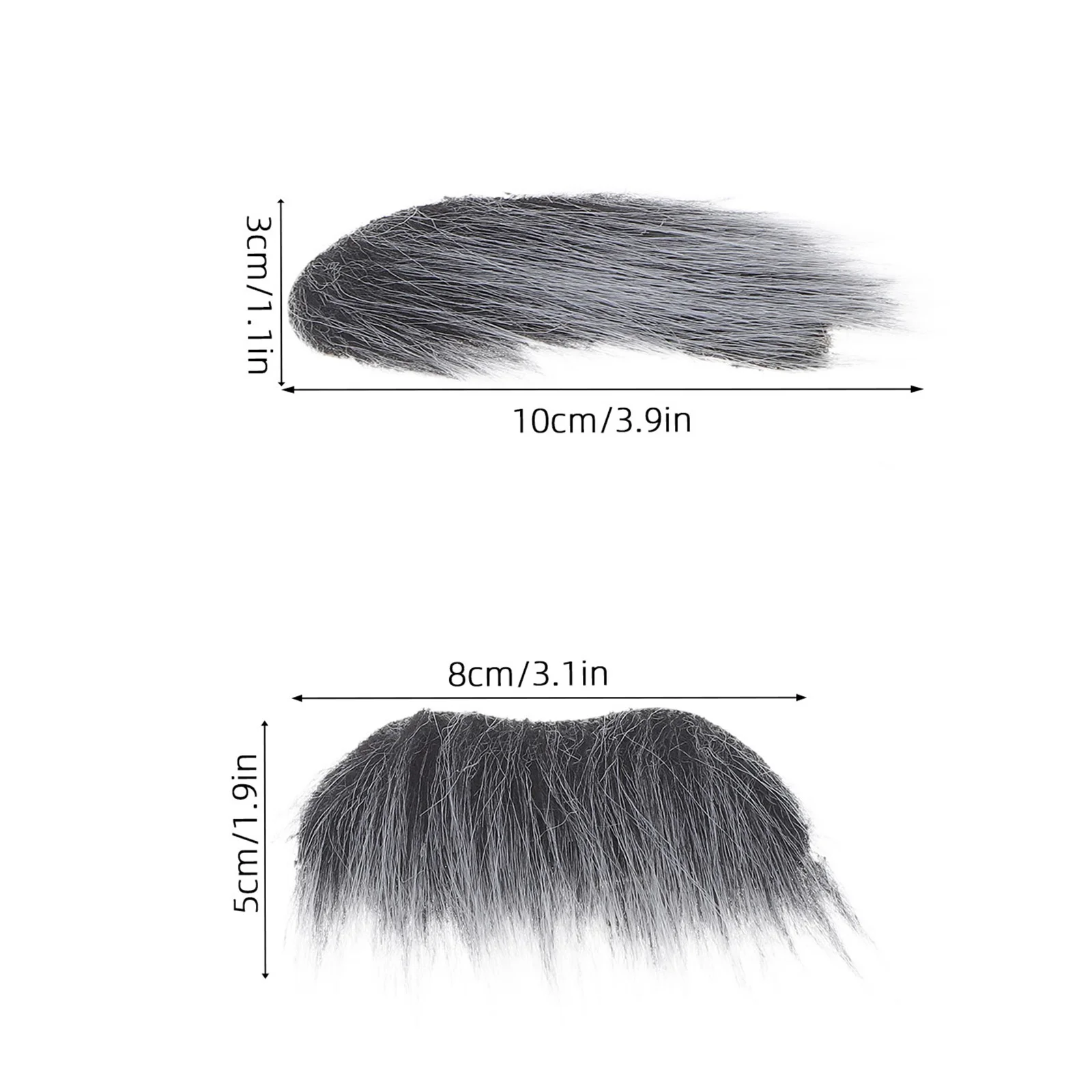 12 Zestawów Realistycznych Sztucznych Wąsów Brwi Samoprzylepnych Sztucznych Brod dla Mężczyzn na Halloween Imprezę Cosplay Akcesoria