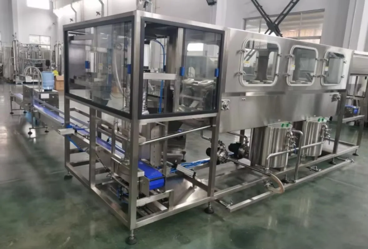 5 Gallon 20L PVC Barrel 3 in 1 Washing Filling Capping Water Filling Plant Custom