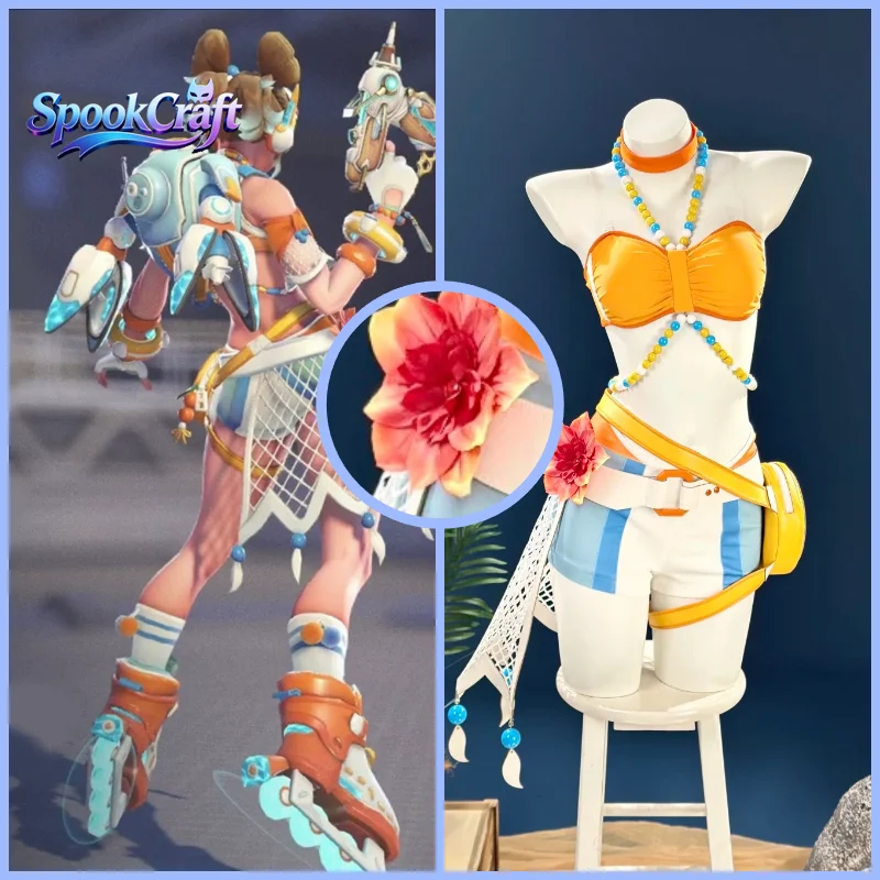 Juno Cosplay Costume Overwatch 2 Juno Costume Women Game Jumpsuit Outfit For Halloween Comic Con