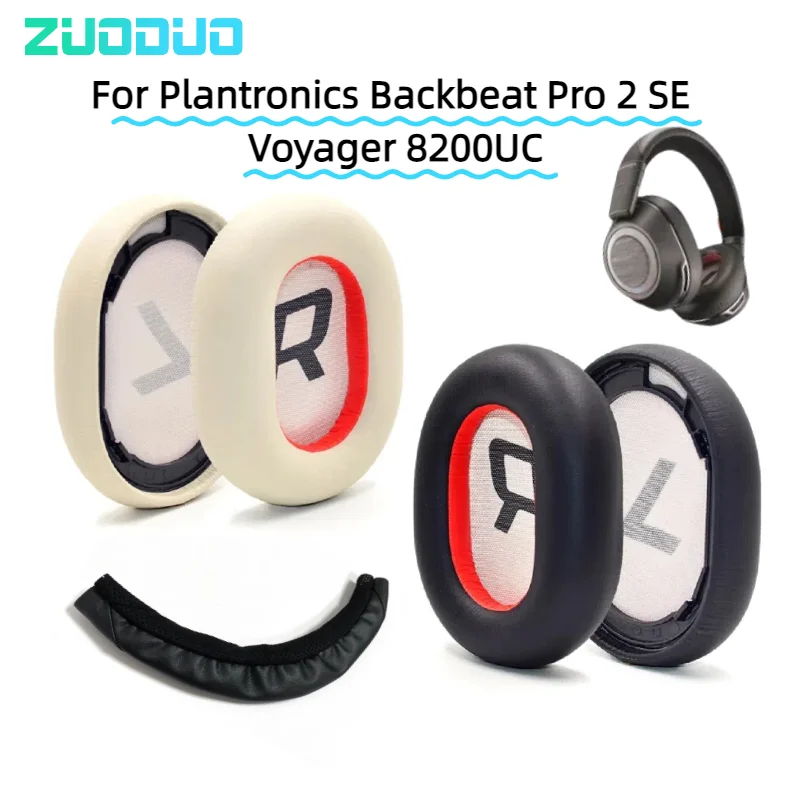 

ZUODUO Cooling Gel Football mesh Ear Pads For Plantronics Backbeat Pro 2 SE Voyager 8200UC Headphones Cover Ear Cushions