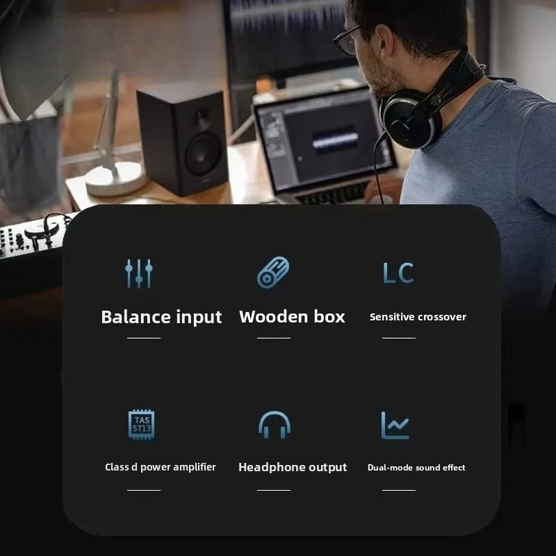 مراقبة ضبط MR4، مكبرات صوت للكمبيوتر، مؤثرات صوتية مزدوجة الوضع، استوديو تسجيل صوتي خشبي