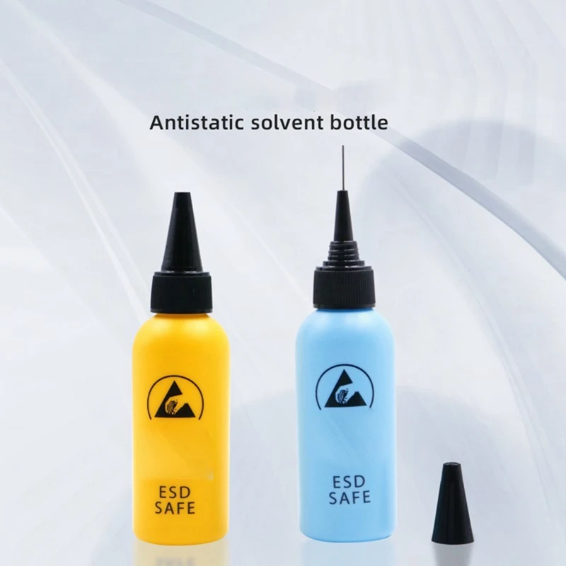 60ML ESD Dispenser Plastic Solvent Bottle High Quality Leak Proof Needle Bottle For Glue Removal