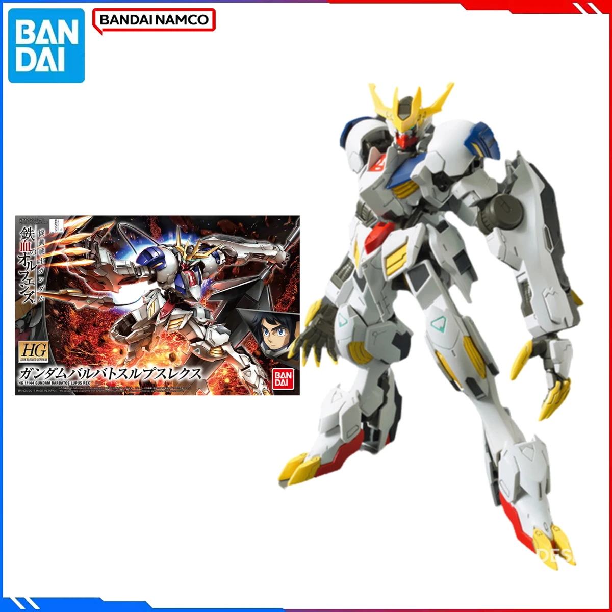 

Genuine Bandai Original Gundam Figure Model Kits HG IBO 1/144 Anime Figures Gundam Barbatos Lupus Rex Action Model Toys Gift