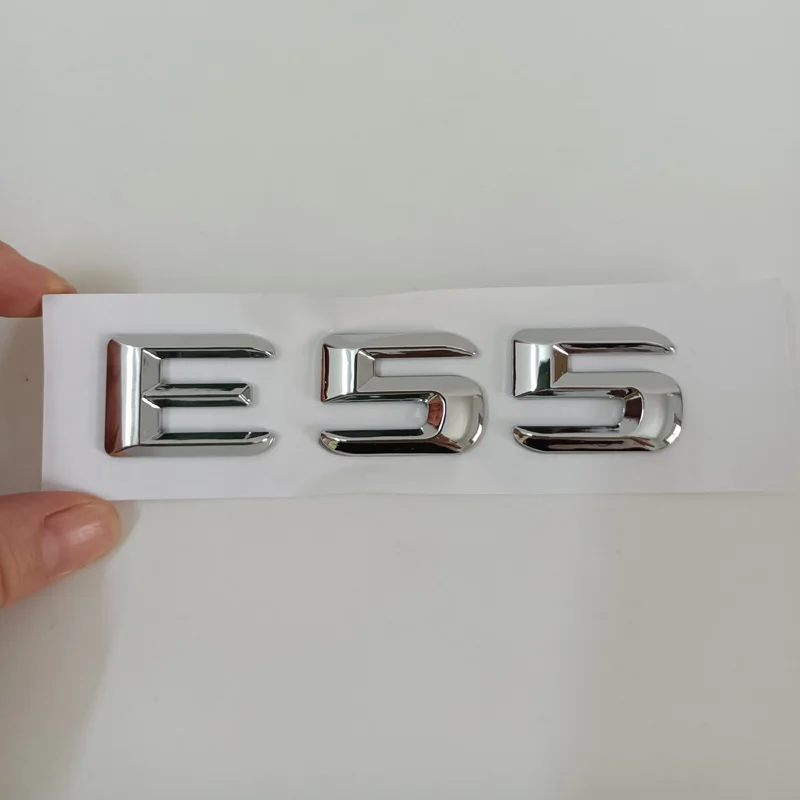 

ABS Car Trunk Rear Number Letters Words Badge Emblem Decal Sticker for E55