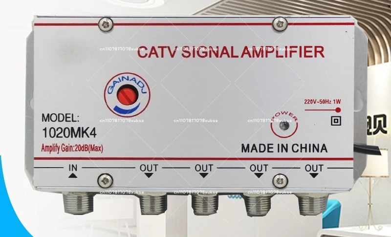 

8-Way Cable TV Amplifier 30dB Gain Signal Booster for Digital HDTV Compatible with 1030MK8 Splitter