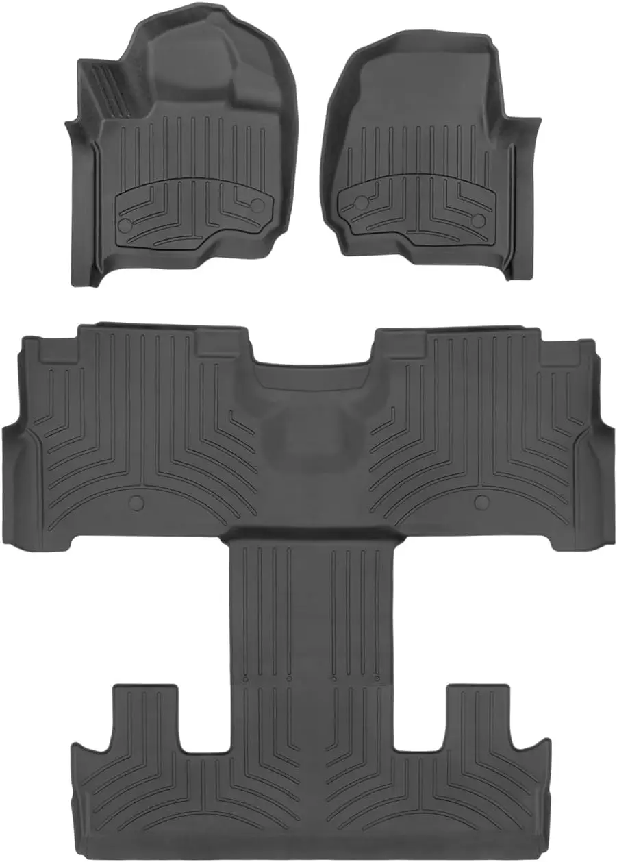 

Коврики для пола на заказ для Ford Expedition Max и Navigator L, полный комплект, черные, полное покрытие пола