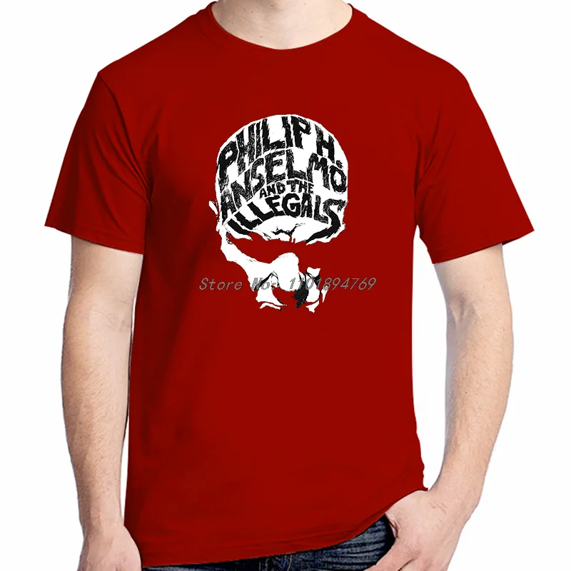 Phil H Anselmo And The Illegals Tee Sludge Band Graphic T Shirts Summer Men's Short Sleeve T-Shirt Streetwear Cotton T-Shirt
