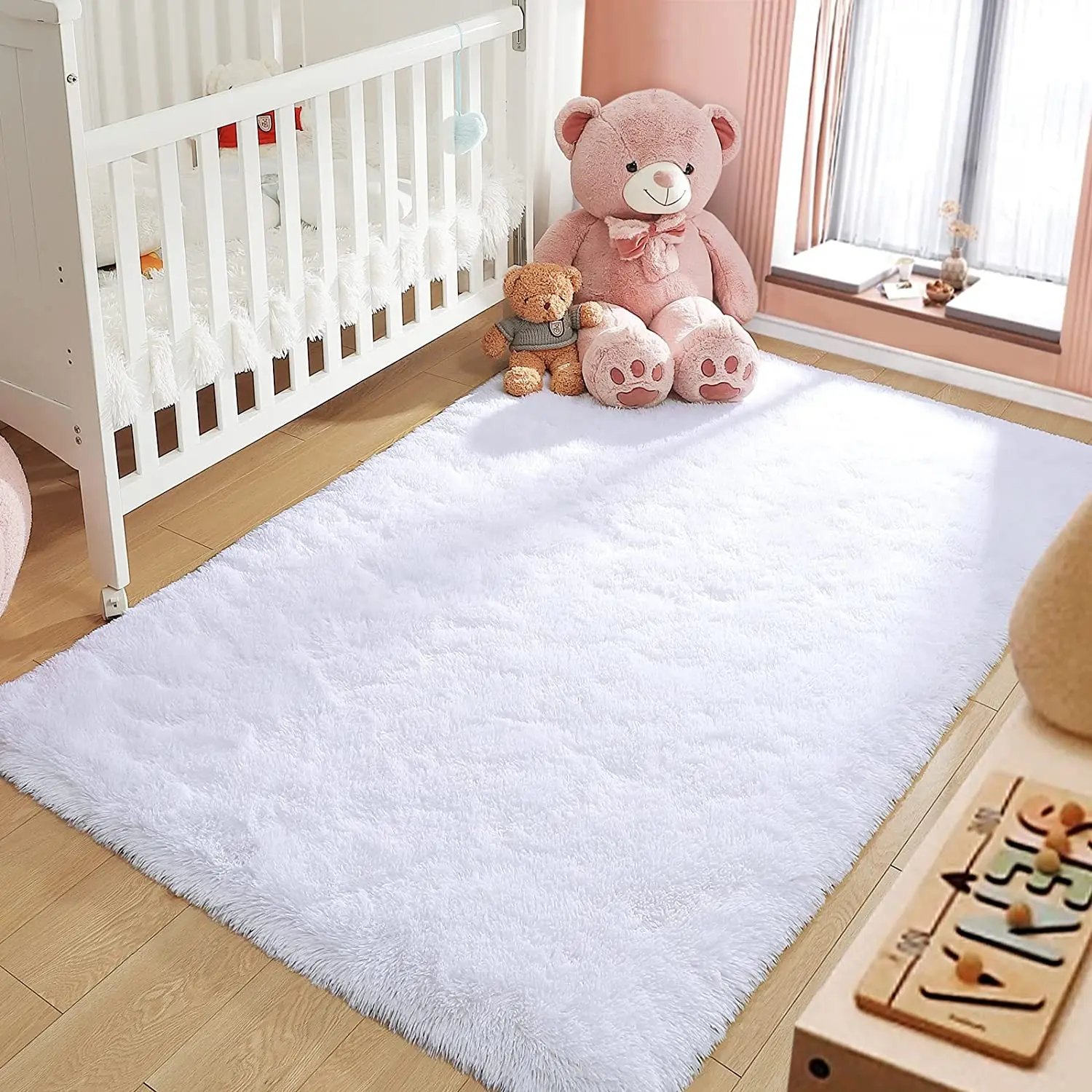 NOAHAS Plush Carpet for Living Room Decor Rugs Thick Carpets Decoration For Bedroom Large Area Rug Crawling Mat For Baby Kids