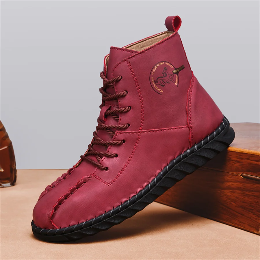 أحذية نسائية للفصول الأربعة، نعل ناعم جديد ومضاد للانزلاق، أحذية كاجوال مريحة عالية الجودة، أحذية عمل رياضية خارجية، أحذية جلدية مصنوعة يدويًا