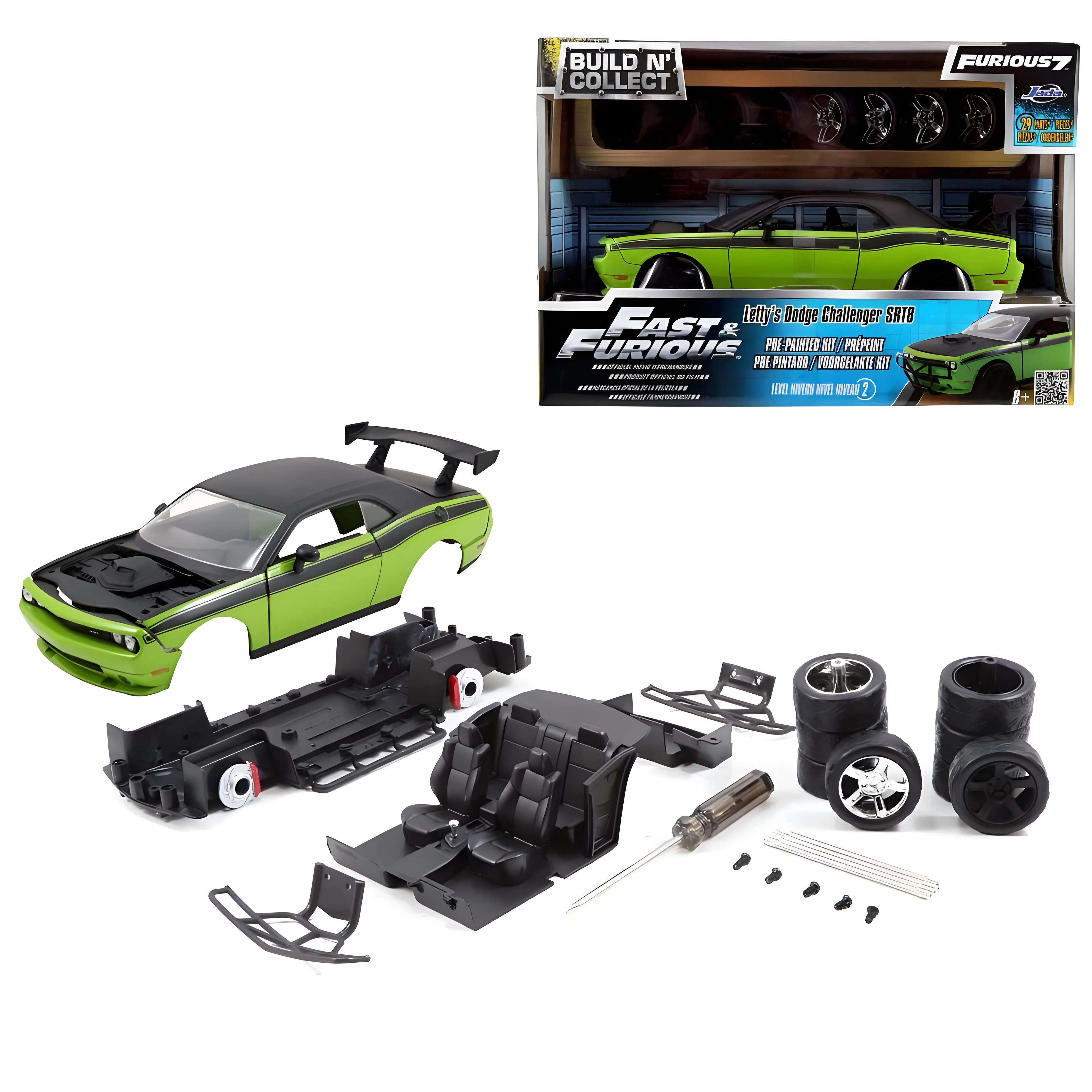 

JADA 1:24 Challenger SRT8 Assembled Version Alloy Car Diecasts & Toy Vehicles Car Model Miniature Scale Model Car For Children