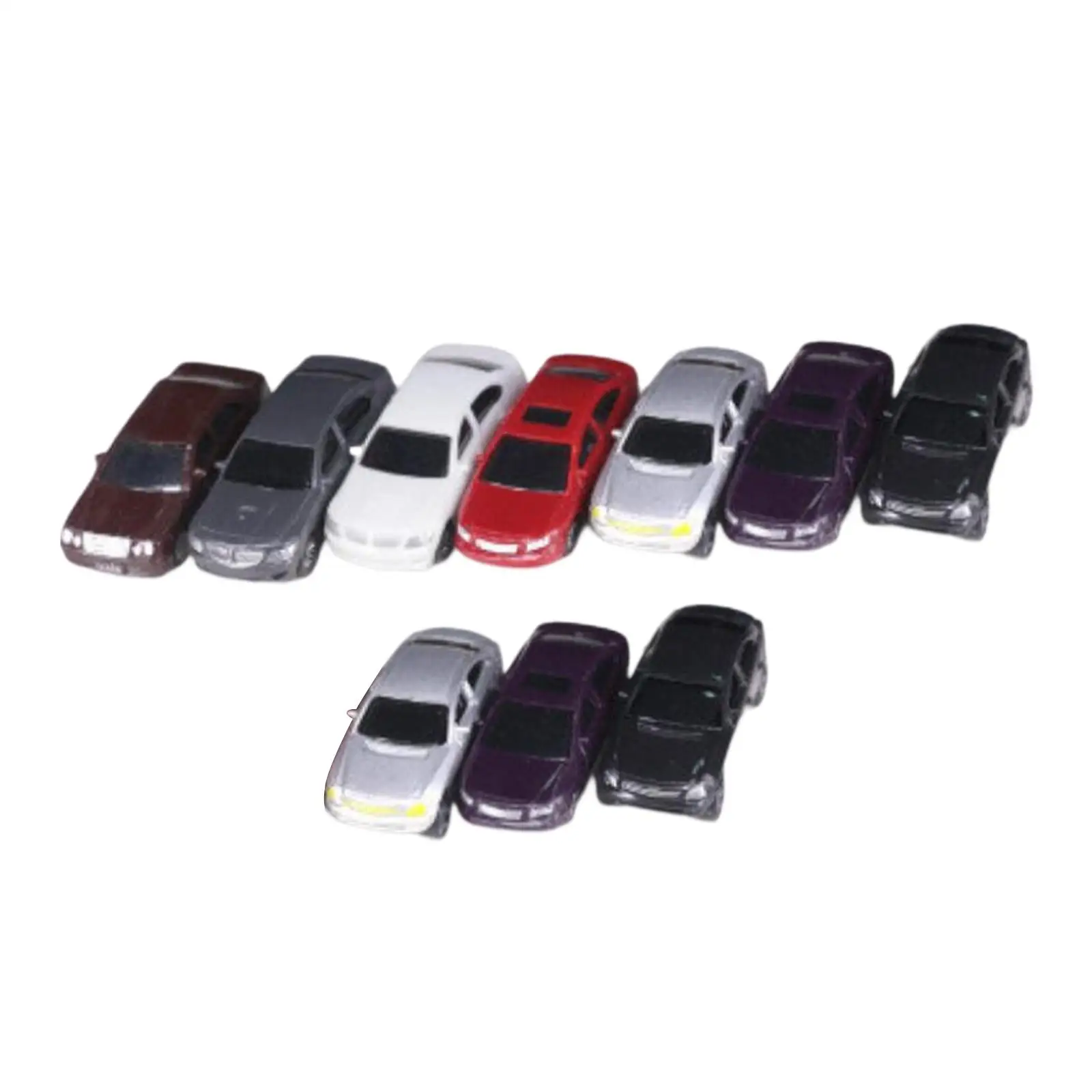

Set of 10 Miniature Model Cars for Street Scenery and Architecture