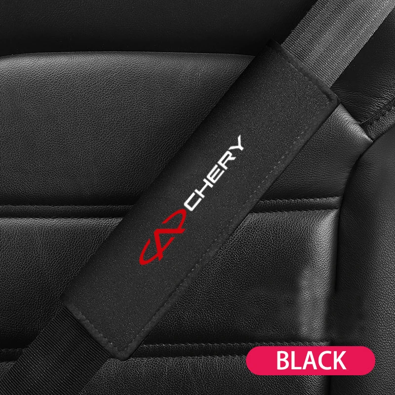 1pc Imitation Deer Skin Car Safety Belt Cover Ornament Seatbelt Shoulder Protector For Chery Tiggo 2 3 5 7 8 PRO PLUS 5X IQ QQ