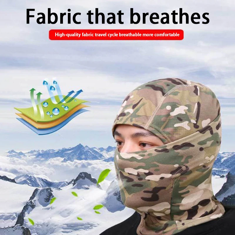 Balaclava Camouflage Full Face Mask Wearable Blanket Shield Cover Bicycle Airsoft Hunting Cap Ski Bike Motorcycle Cap