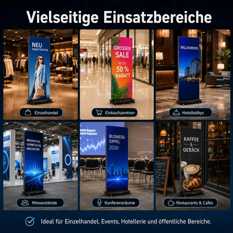 Full Color Movable Indoor HD LED Poster Screen Foldable LED Display for Retail Store Advertising Portable Advertising Solution view 4
