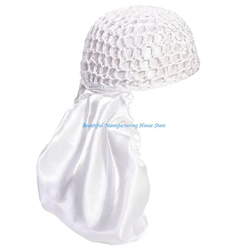 E56A Reversible Hair Bonnet Skull Hat For Women Sleeping Accessories Hair Wrap Hat