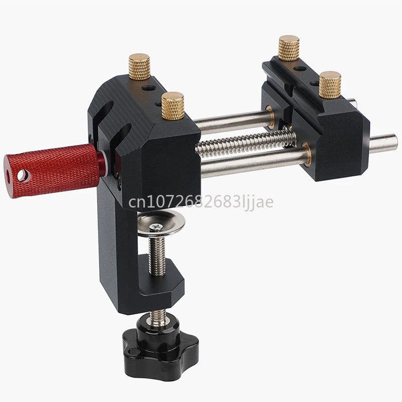 

Woodworking Clamp-on Bench Vise Household Clamp Desktop Workbench Flat Aluminum Alloy Multi-Functional Mini Small Unit