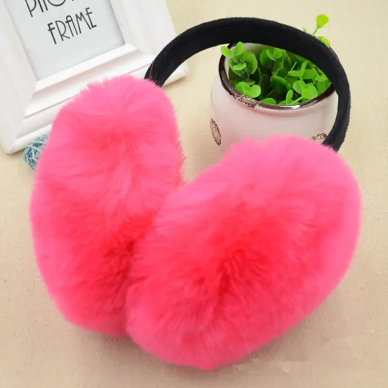 Unisex Earmuff Faux Fur Earmuff Thick Fur Winter Ear Warmer Plush Headphone Extensible for Child and Adult unicorn headphone