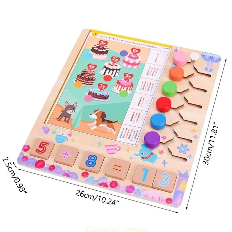 E7CE Board Entrate Toy Math Learning Sordinting Forme per i ragazzi asilo
