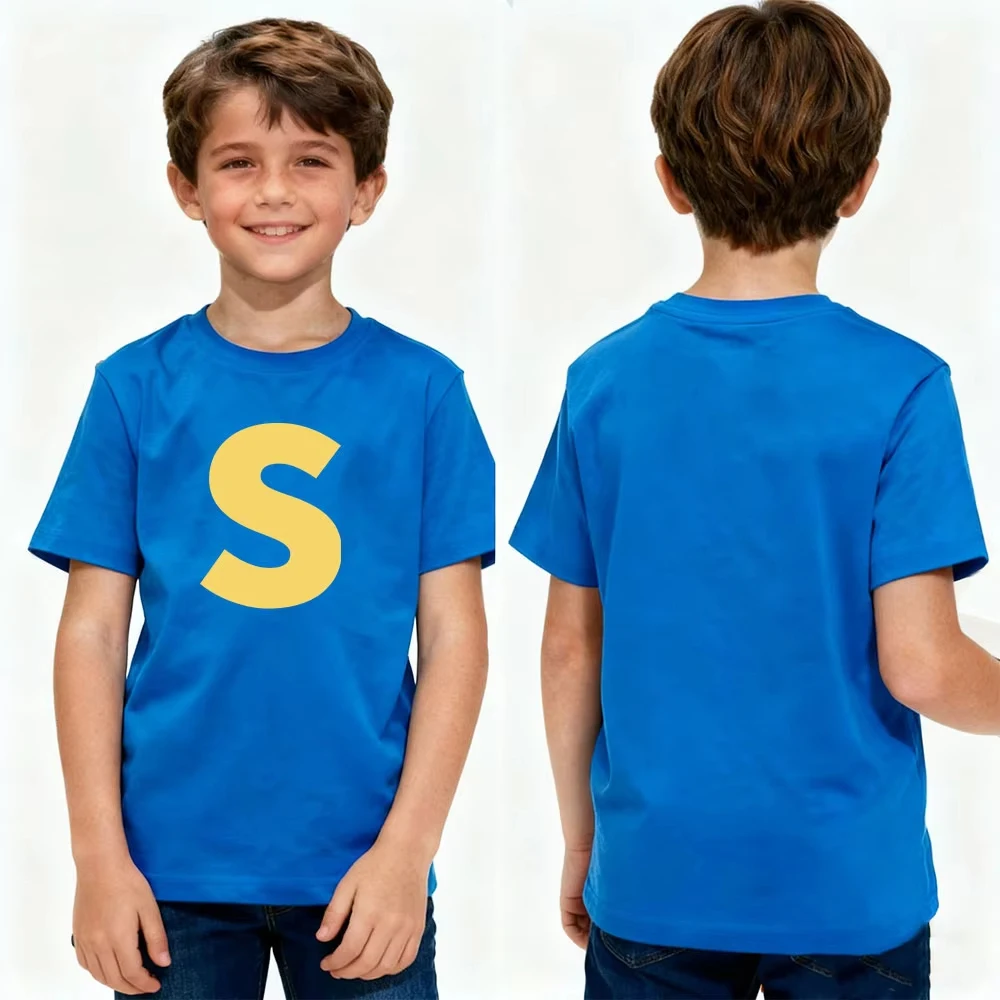 Alvin and The Chipmunks Funny Duplex Printing Tshirt Boys and Girls Fashion Casual Streetwear Child Daily Life Cotton Tee Tops