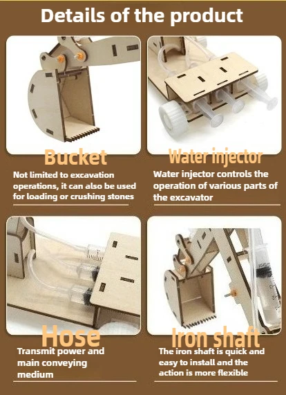 DIY Mikroskop-Bagger-Roboter-Modellbausatz - Wissenschafts- und Technologie-Trendspielzeug für kleine Projekte und pädagogische Experimente – Detail 10