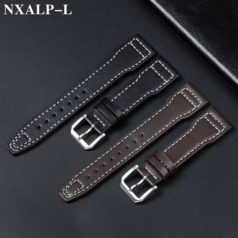 Cowhide Watchband for IWC PILOT Portugal PORTOFINO Watch Strap 20mm 21mm 22mm Bracelet for Little Prince Iw327004/iw377714