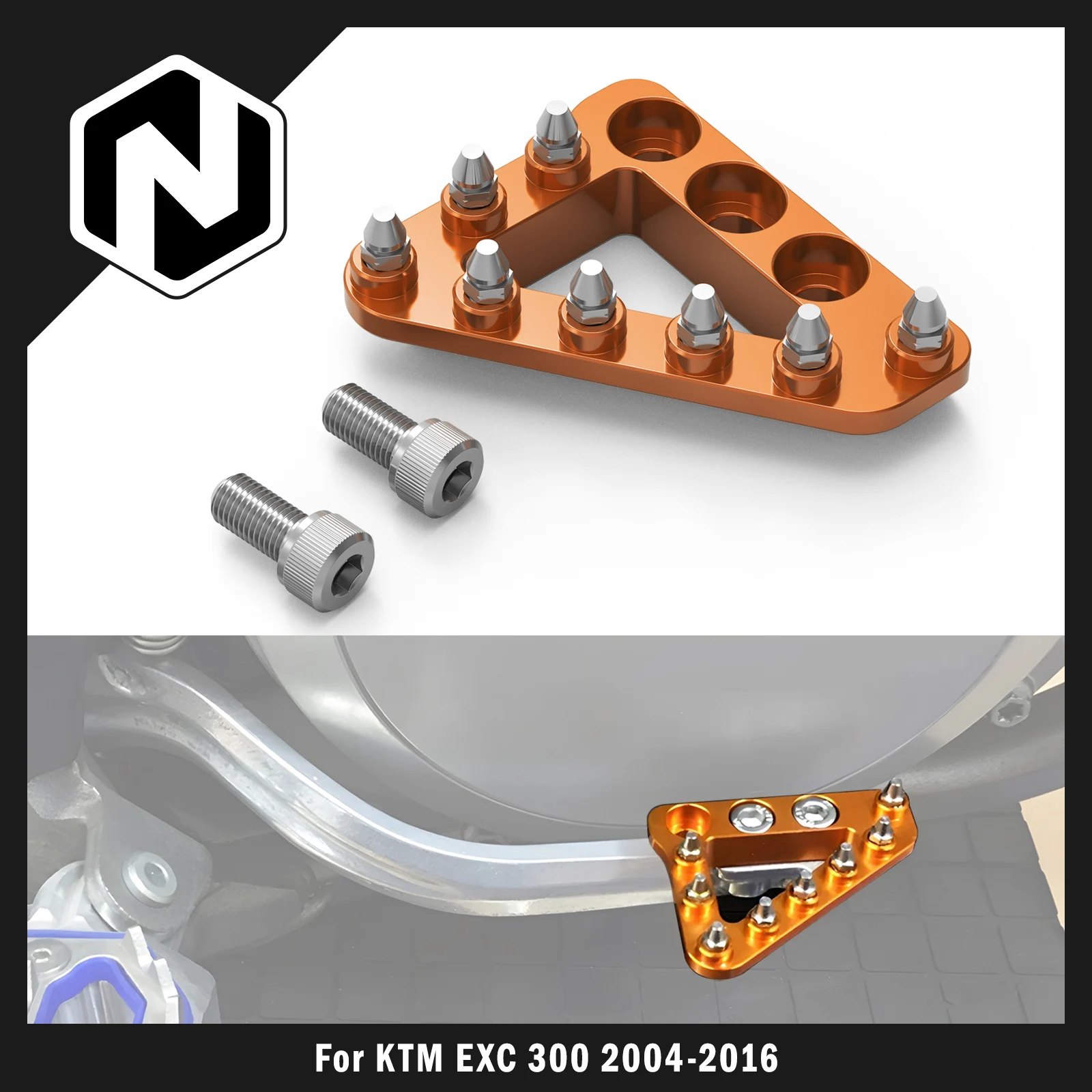 

NICECNC For KTM EXC 300 EXC 250 EXCF 350 SX 125 SXF 250 SXF 450 XCW 300 2004-2016 Motocross Wide Rear Brake Pedal Tip Plate