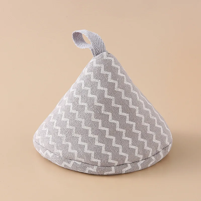 New Fabric Quilted Insulation Pot Handle Set Triangle Pot Cap Casserole Iron Pot Pot Handle Set Insulation Pot Earmuffs