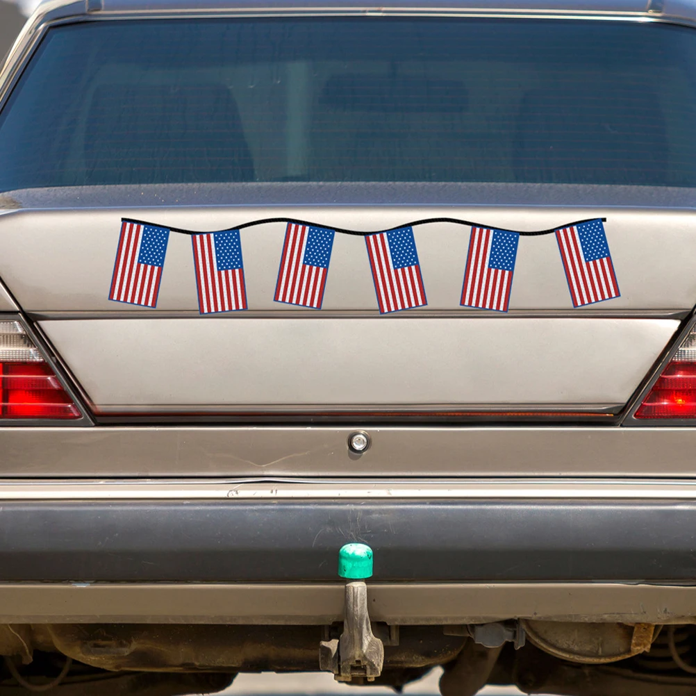 

1 set Holiday Reflective Magnets Independence Day Car Stickers Decorative Decals Waterproof Strong Viscosity For Vehicles Home